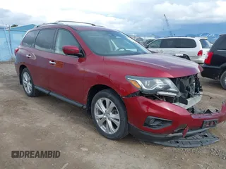 2018 Nissan Pathfinder SV z VIN 5N1DR2MM6JC657204, wystawiony jako IAAI lot #41836497 z przebiegiem 67 108 mil mil oraz . Historia ofert i sprzedaży dostępna na DreamBid. Obrazek 1.