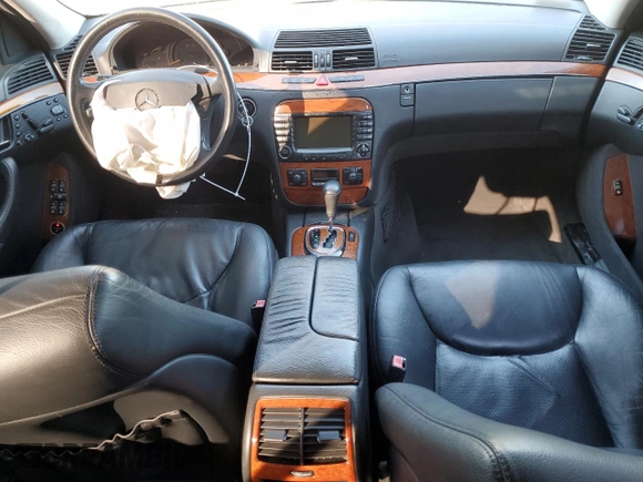 2006 Mercedes-Benz S 430 with VIN WDBNG83J96A468220, listed as a Copart auction lot 47259795 with 137,802 mi miles and Salvage Title. Bid and sale history available at carsss.com. Image 8.