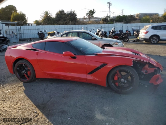 2014 Chevrolet Corvette Stingray Z51 3LT with VIN 1G1YL2D79E5104468, listed as a Copart auction lot 73684144 with 105,354 mi miles and Salvage Title. Bid and sale history available at carsss.com. Image 4.