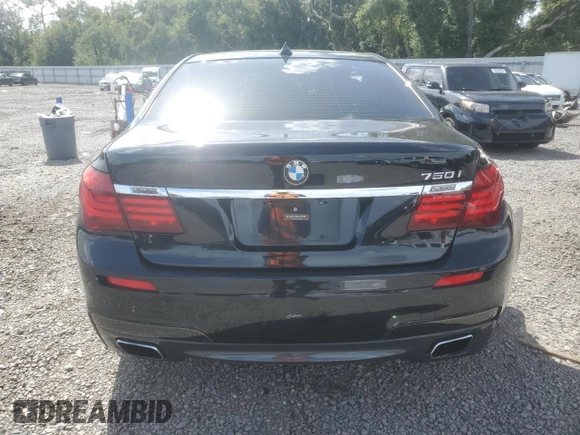 2013 BMW 7 Series 750i with VIN WBAYA8C58DC996431, listed as a Copart auction lot 70366064 with 106,580 mi miles and Salvage Title. Bid and sale history available at DreamBid. Image 6.