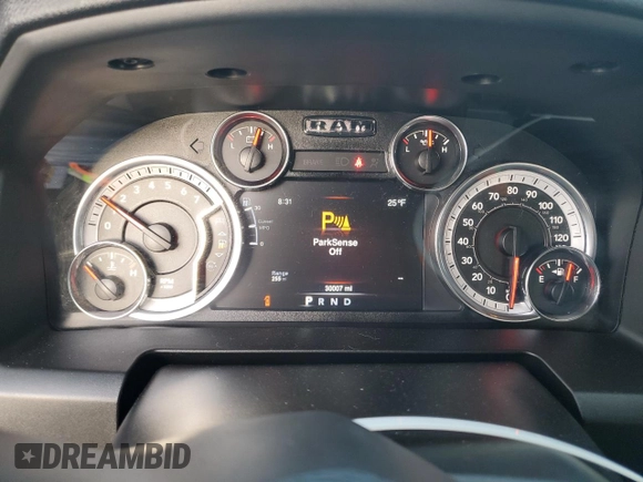 2021 Ram 1500 Classic Warlock with VIN 1C6RR7GT2MS515007, listed as a Copart auction lot 78252424 with 30,007 mi miles and Salvage Title. Bid and sale history available at carsss.com. Image 9.