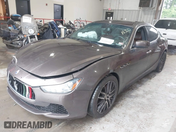2015 Maserati Ghibli S Q4 with VIN ZAM57RTA3F1146241, listed as a IAAI auction lot 42251953 with 133,411 mi miles and . Bid and sale history available at DreamBid. Image 2.