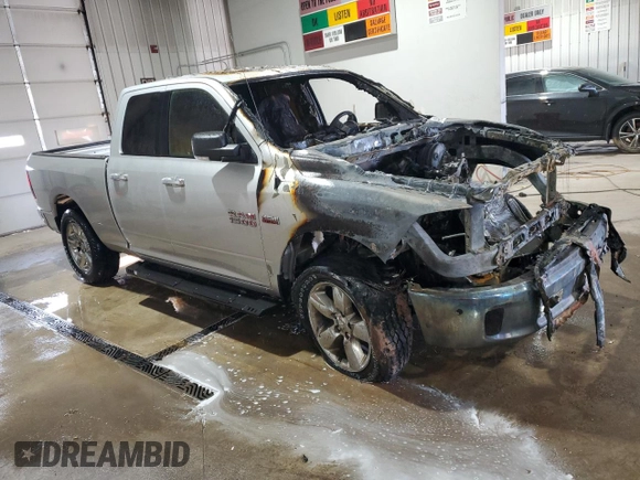 2018 Ram 1500 Big Horn with VIN 1C6RR7GT7JS233781, listed as a Copart auction lot 44388205 with Not provided miles and Salvage title. Bid and sale history available at DreamBid. Image 4.