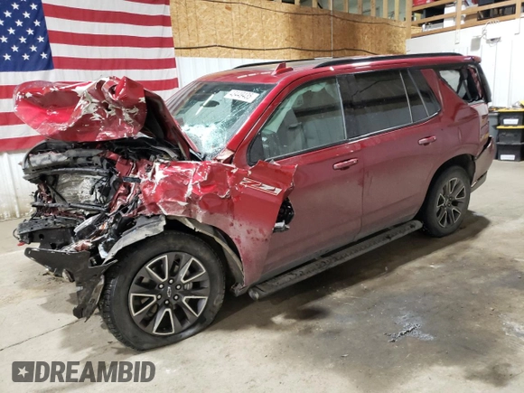2023 Chevrolet Tahoe Z71 with VIN 1GNSKPKD3PR145039, listed as a Copart auction lot 43449435 with Not provided miles and Salvage title. Bid and sale history available at DreamBid. Image 1.