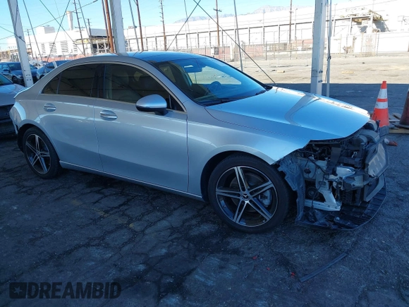 2020 Mercedes-Benz A 220 with VIN W1K3G4EB5LJ202704, listed as a IAAI auction lot 41242166 with 46,345 mi miles and . Bid and sale history available at DreamBid. Image 1.