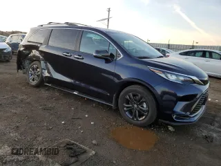 2024 Toyota Sienna LE with VIN 5TDCSKFC8RS146435, listed as a Copart auction lot 80728604 with 2,594 mi miles and Salvage Title. Bid and sale history available at carsss.com. Image 4.