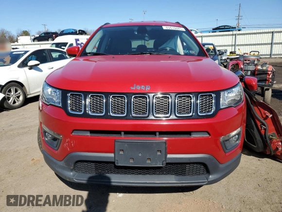 2018 Jeep Compass Latitude with VIN 3C4NJDBB3JT256453, listed as a Copart auction lot 49416085 with Not Provided miles and Salvage Title. Bid and sale history available at carsss.com. Image 5.