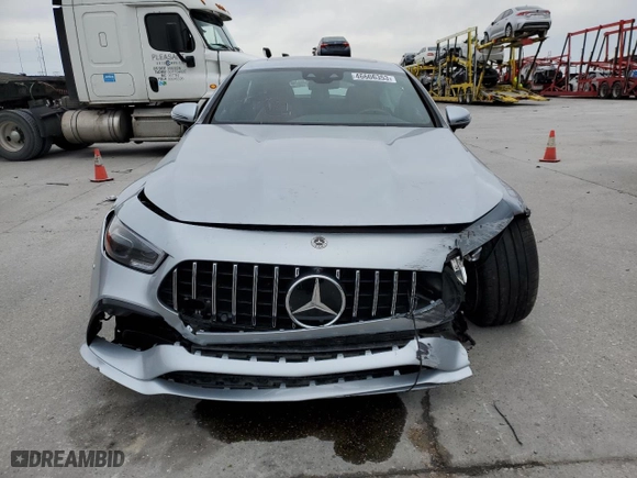 2022 Mercedes-Benz AMG GT with VIN W1K7X6BB4NA048538, listed as a Copart auction lot 46606353 with 8,124 mi miles. Bid and sale history available at carsss.com. Image 5.