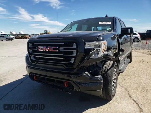 2021 GMC Sierra 1500 AT4 with VIN 3GTU9EET9MG370548, listed as a Copart auction lot 48034845 with 53,406 mi miles and Salvage Title. Bid and sale history available at carsss.com. Image 11.