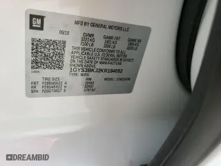 2019 Cadillac Escalade Luxury with VIN 1GYS3BKJ2KR184092, listed as a Copart auction lot 77300494 with 34,375 mi miles and Non Repairable. Bid and sale history available at carsss.com. Image 13.