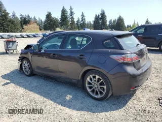 2012 Lexus CT 200h with VIN JTHKD5BH3C2112182, listed as a Copart auction lot 54453715 with 91,378 mi miles and Salvage Title. Bid and sale history available at carsss.com. Image 2.