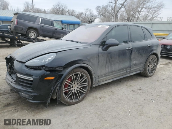 2016 Porsche Cayenne GTS with VIN WP1AD2A23GLA71527, listed as a Copart auction lot 44522855 with 92,876 mi miles and Salvage title. Bid and sale history available at DreamBid. Image 1.