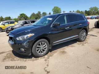 2015 Infiniti QX60 z VIN 5N1AL0MM5FC524840, wystawiony jako Copart lot #55408175 z przebiegiem 89 574 mil mil oraz Szkody całkowita. Historia ofert i sprzedaży dostępna na DreamBid. Obrazek 1.