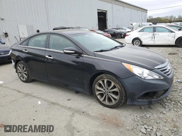 2014 Hyundai Sonata Limited with VIN 5NPEC4AB5EH919698, listed as a Copart auction lot 53686885 with 147,669 mi miles and Salvage Title. Bid and sale history available at DreamBid. Image 4.