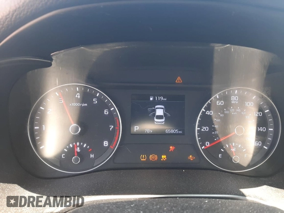 2019 Kia Forte LXS with VIN 3KPF24AD5KE062212, listed as a Copart auction lot 56735895 with 65,805 mi miles and Salvage title. Bid and sale history available at DreamBid. Image 9.