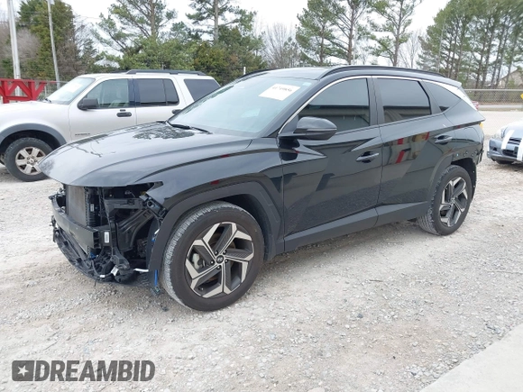 2023 Hyundai Tucson SEL with VIN 5NMJF3AE8PH213335, listed as a IAAI auction lot 41749856 with 32,796 mi miles and . Bid and sale history available at carsss.com. Image 2.
