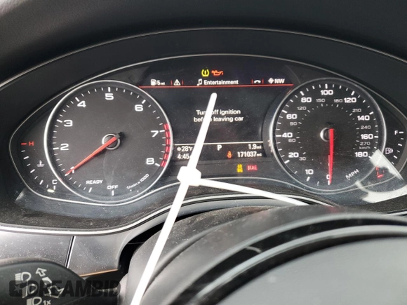 2016 Audi A6 2.0T Premium with VIN WAUCFAFC8GN165601, listed as a Copart auction lot 46472175 with 171,037 mi miles and Clean Title. Bid and sale history available at carsss.com. Image 9.