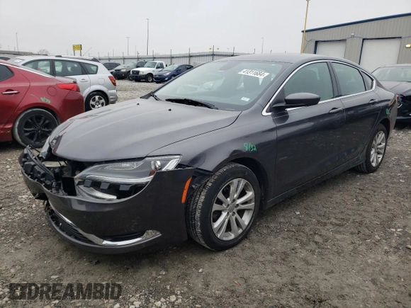 2015 Chrysler 200 Limited with VIN 1C3CCCAB9FN715770, listed as a Copart auction lot 74103114 with 41,844 mi miles and Salvage Title. Bid and sale history available at carsss.com. Image 1.