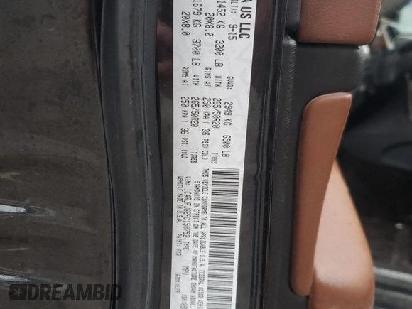 2015 Jeep Grand Cherokee Summit with VIN 1C4RJFJG2FC150752, listed as a Copart auction lot 45031365 with 151,682 mi miles and Salvage Title. Bid and sale history available at DreamBid. Image 13.