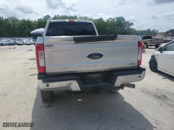 2017 Ford Super Duty F-250 SRW Lariat with VIN 1FT7W2B65HEF43644, listed as a Copart auction lot 51276455 with 0 mi miles and Salvage Title. Bid and sale history available at carsss.com. Image 6.