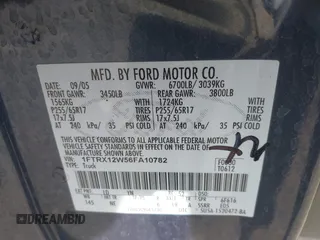 2006 Ford F-150 STX with VIN 1FTRX12W56FA10782, listed as a IAAI auction lot 41878388 with 247,765 mi miles. Bid and sale history available at carsss.com. Image 9.