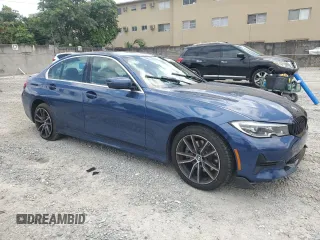 2022 BMW 3 Series 330i with VIN 3MW5R1J05N8C24178, listed as a Copart auction lot 51004985 with 26,665 mi miles and Salvage Title. Bid and sale history available at carsss.com. Image 4.