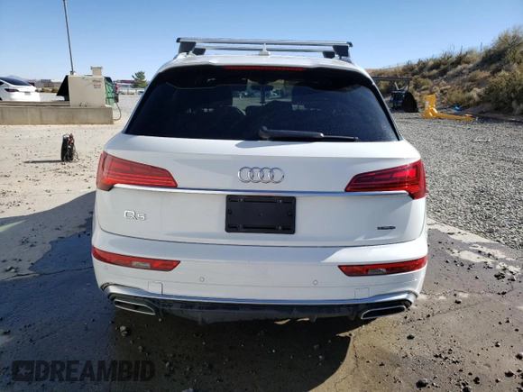 2021 Audi Q5 Premium Plus with VIN WA1E2AFY2M2041530, listed as a Copart auction lot 76736194 with 61,401 mi miles and Salvage Title. Bid and sale history available at carsss.com. Image 6.