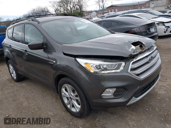 2017 Ford Escape SE with VIN 1FMCU0GD9HUE90819, listed as a IAAI auction lot 41837745 with 123,543 mi miles. Bid and sale history available at carsss.com. Image 1.