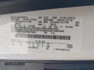 2023 Ford Transit Cargo с VIN 1FTBR1Y81PKB73281, выставлен на аукционе IAAI как лот 42132013 с пробегом 3 844 миль миль и . История ставок и продаж доступна на DreamBid. Изображение 9.