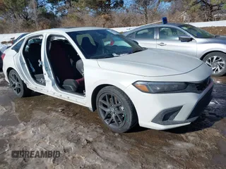 2024 Honda Civic Si with VIN 2HGFE1E55RH470122, listed as a IAAI auction lot 41369299 with 21,381 mi miles and . Bid and sale history available at DreamBid. Image 1.
