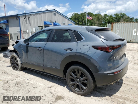 2022 Mazda CX-30 S Carbon Edition с VIN 3MVDMBCL0NM434395, выставлен на аукционе Copart как лот 56247715 с пробегом 40 698 миль миль и На запчасти • Non repairable. История ставок и продаж доступна на DreamBid. Изображение 2.