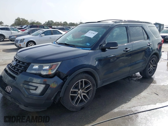 2017 Ford Explorer Sport with VIN 1FM5K8GT5HGC46345, listed as a IAAI auction lot 41732982 with 184,544 mi miles and . Bid and sale history available at carsss.com. Image 19.