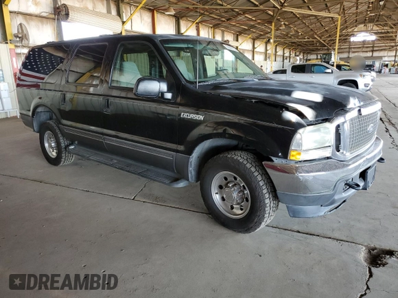 2002 Ford Excursion Special Serv with VIN 1FMNU40L72EA97811, listed as a Copart auction lot 53998115 with 190,515 mi miles and Salvage Title. Bid and sale history available at DreamBid. Image 4.