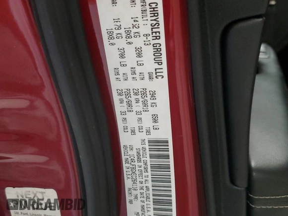 2014 Jeep Grand Cherokee Limited z VIN 1C4RJFBGXEC264110, wystawiony jako Copart lot #58466265 z przebiegiem 97 973 mil mil oraz Szkoda całkowita • Salvage title. Historia ofert i sprzedaży dostępna na DreamBid. Obrazek 13.