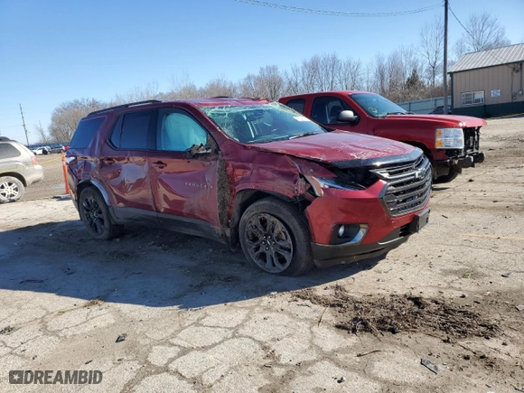 2019 Chevrolet Traverse RS with VIN 1GNERJKWXKJ287807, listed as a Copart auction lot 48054915 with 69,250 mi miles and Salvage Title. Bid and sale history available at carsss.com. Image 4.