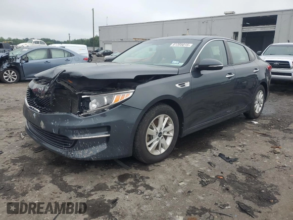 2016 Kia Optima LX with VIN KNAGT4L38G5078118, listed as a Copart auction lot 61355015 with 95,140 mi miles and Clean title. Bid and sale history available at DreamBid. Image 1.