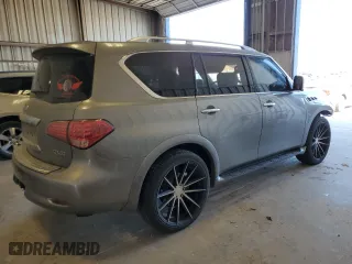 2014 Infiniti QX80 with VIN JN8AZ2NF8E9553831, listed as a Copart auction lot 48988275 with 181,656 mi miles and Salvage Title. Bid and sale history available at carsss.com. Image 3.