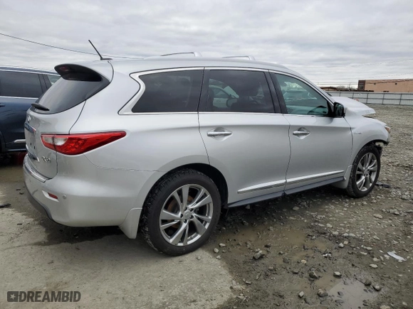 2014 Infiniti QX60 Hybrid with VIN 5N1CL0MM4EC520589, listed as a Copart auction lot 47930385 with 36,242 mi miles and Salvage Title. Bid and sale history available at carsss.com. Image 3.