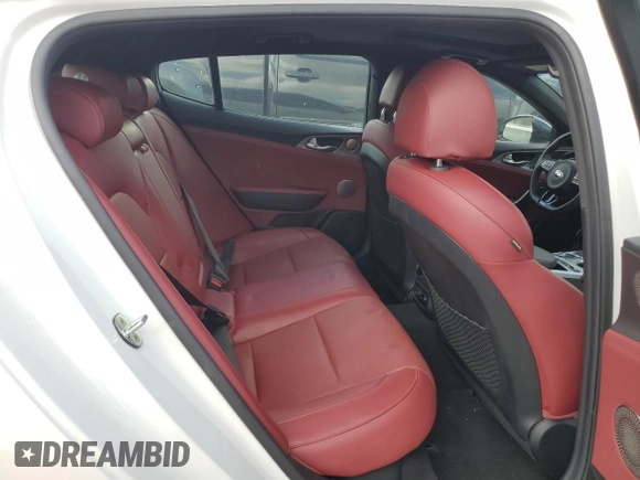 2021 Kia Stinger GT1 with VIN KNAE45LC9M6090262, listed as a Copart auction lot 77339854 with 3,354 mi miles and Salvage Title. Bid and sale history available at carsss.com. Image 10.