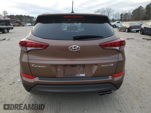 2016 Hyundai Tucson Limited with VIN KM8J33A20GU099902, listed as a Copart auction lot 43022115 with 86,966 mi miles and Salvage Title. Bid and sale history available at DreamBid. Image 6.
