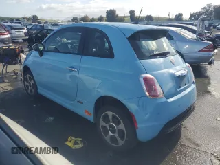 2017 FIAT 500e with VIN 3C3CFFGE8HT563364, listed as a Copart auction lot 45574865 with 49,281 mi miles and Salvage Title. Bid and sale history available at carsss.com. Image 2.