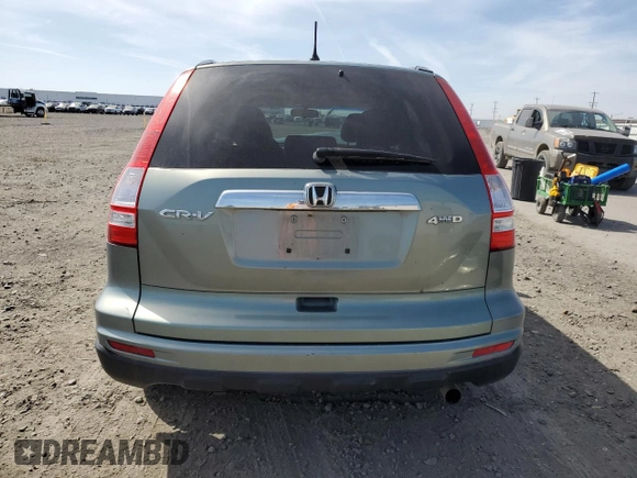2010 Honda CR-V EX with VIN 5J6RE4H51AL090396, listed as a Copart auction lot 53004185 with 194,925 mi miles and Salvage Title. Bid and sale history available at carsss.com. Image 6.