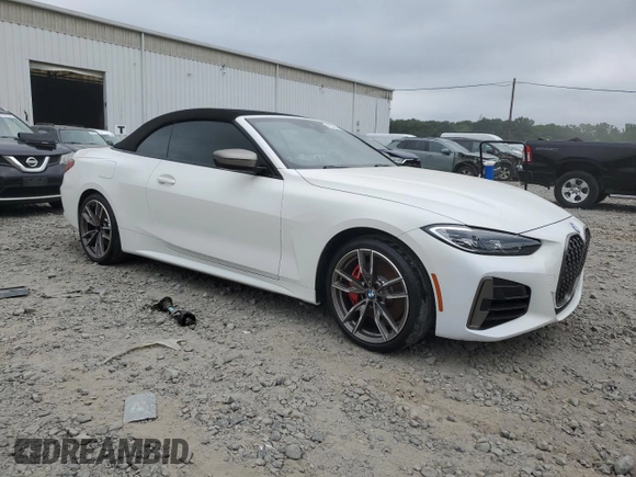 2022 BMW 4 Series M440i with VIN WBA53AT06NCK03623, listed as a Copart auction lot 62363465 with Not provided miles and Salvage title. Bid and sale history available at DreamBid. Image 4.