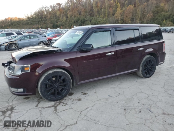 2019 Ford Flex SEL with VIN 2FMHK6C84KBA04809, listed as a Copart auction lot 41975165 with 163,796 mi miles and Salvage Title. Bid and sale history available at carsss.com. Image 1.