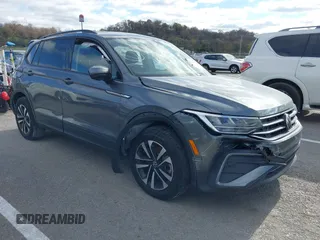 2023 Volkswagen Tiguan S с VIN 3VVRB7AXXPM033845, выставлен на аукционе IAAI как лот 40918862 с пробегом 38 122 миль миль и . История ставок и продаж доступна на DreamBid. Изображение 1.