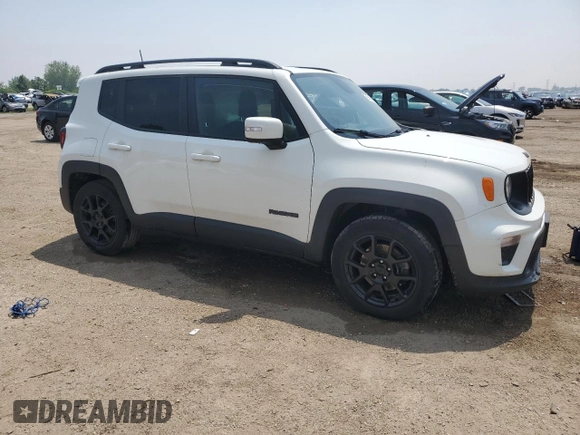 2020 Jeep Renegade Latitude with VIN ZACNJABB2LPL25025, listed as a Copart auction lot 59745345 with 76,988 mi miles and Non repairable. Bid and sale history available at DreamBid. Image 4.