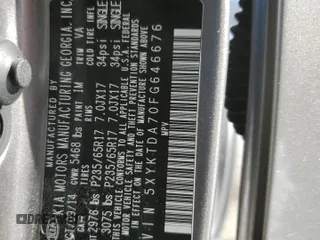 2015 Kia Sorento LX with VIN 5XYKTDA70FG646676, listed as a Copart auction lot 46360375 with 106,172 mi miles and Salvage Title. Bid and sale history available at carsss.com. Image 15.