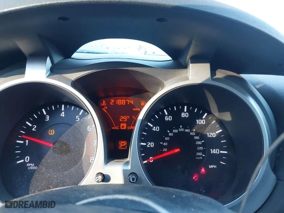 2012 Nissan Juke SL with VIN JN8AF5MR3CT105907, listed as a IAAI auction lot 41379110 with 218,874 mi miles. Bid and sale history available at carsss.com. Image 7.