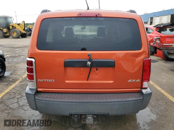 2007 Dodge Nitro SXT with VIN 1D8GU28K97W587506, listed as a Copart auction lot 72824234 with 221,093 mi miles and Clean Title. Bid and sale history available at DreamBid. Image 6.