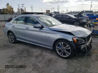 2017 Mercedes-Benz C 350e with VIN 55SWF4HB2HU227658, listed as a Copart auction lot 46088444 with 41,619 mi miles and . Bid and sale history available at DreamBid. Image 4.